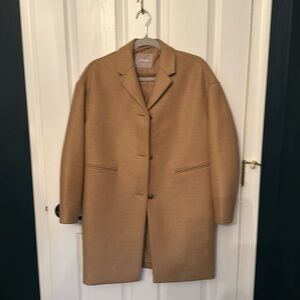 Camel Everlane cocoon coat